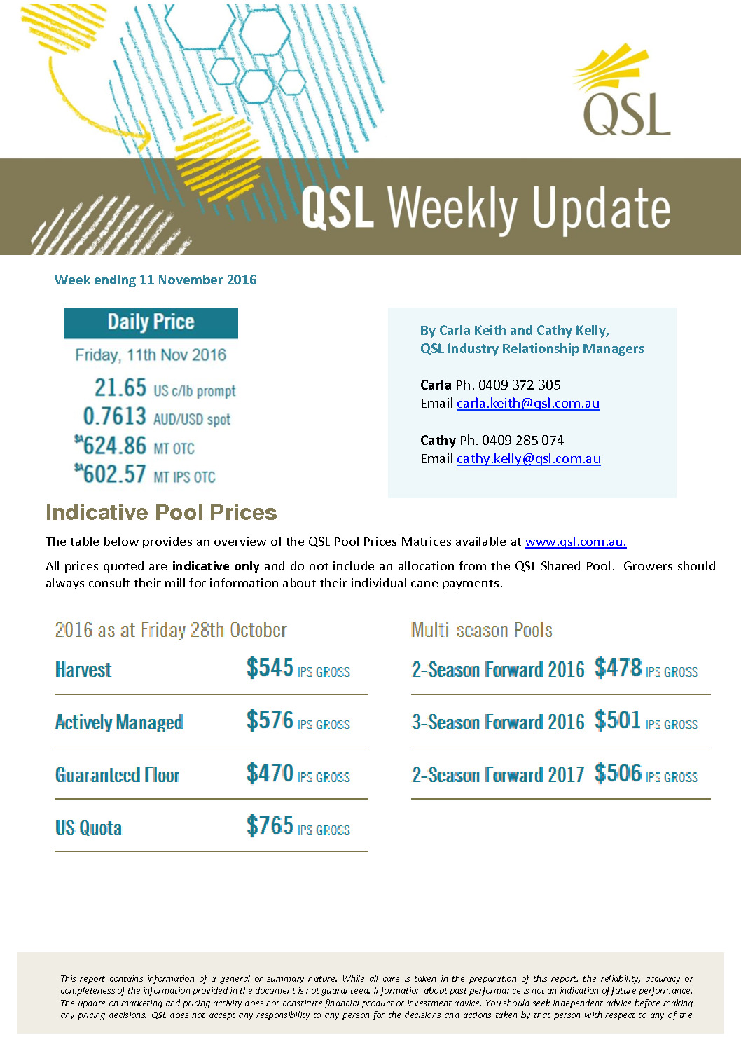 thumbnail of QSL Update Week Ending 11.11.16