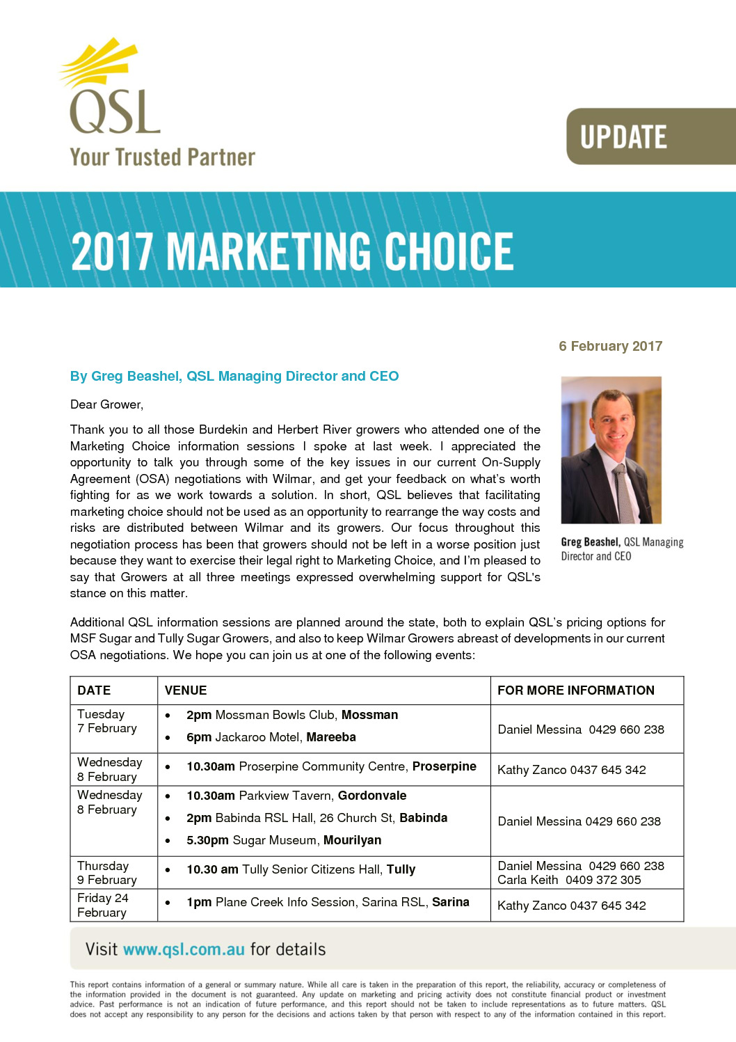 thumbnail of Marketing Choice Update – 6 February 2017