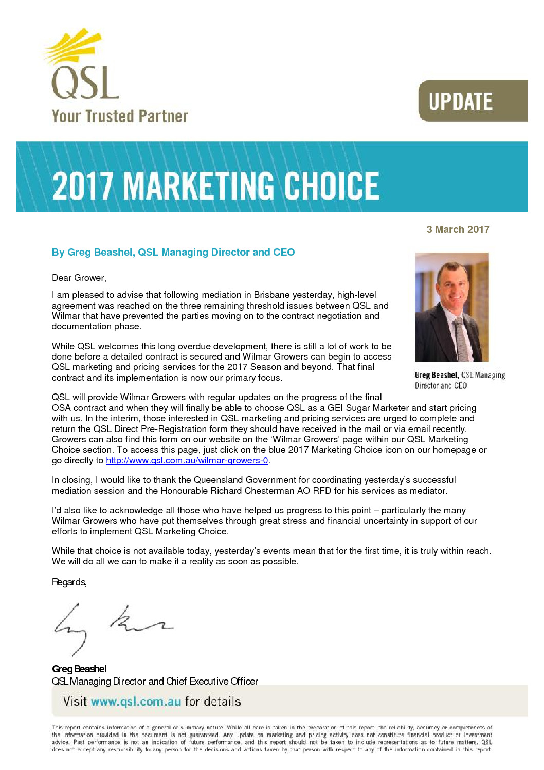 thumbnail of Marketing Choice Update – 3 March 2017