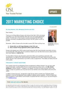 thumbnail of Marketing Choice Update – 12 June 2017