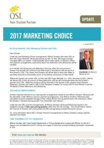 thumbnail of QSL Marketing Choice Update – 1 June 2017