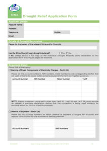 thumbnail of Ergon Energy Drought Relief Application Form