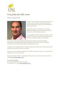thumbnail of Greg joins the QSL team