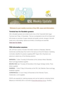 thumbnail of QSL Weekly Update – 9th November 2018