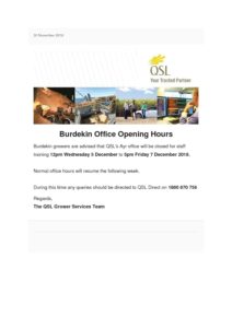 thumbnail of QSL Burdekin Office Closure Times