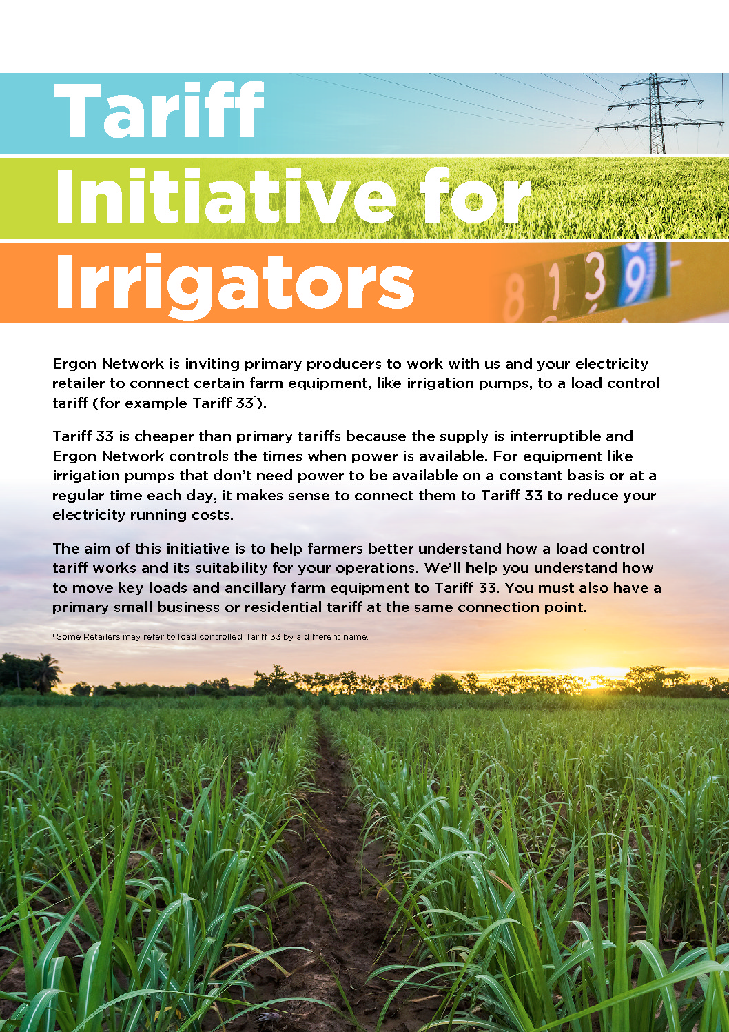 ergon-energy-load-tariff-trial-initiative-for-irrigators-kalamia-cane
