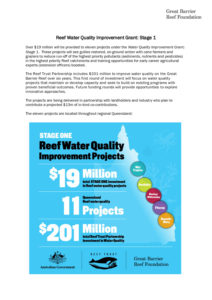 thumbnail of Reef Water Quality Improvement Grants Stage 1