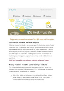 thumbnail of QSL Weekly Update – 31 May 2019