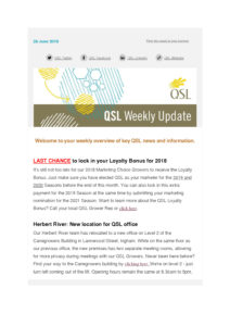 thumbnail of QSL Weekly Update – 28 June 2019