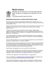 thumbnail of QLD Govt – Media Release – Farmers receive $10 million boost