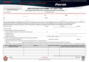 thumbnail of Permit To Light Fire Application