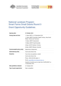 thumbnail of Smart Farms Small Grants Round 3 – Grant Opportunity Guidelines