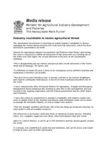 thumbnail of Minister for Agricultural Industry Development and Fisheries