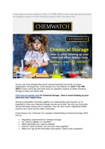 thumbnail of ChemWatch – Chemical Storage Flyer
