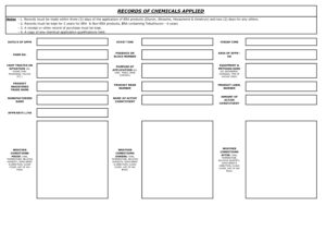 thumbnail of Chemical Application Records – 1