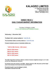 thumbnail of Sweet FM – Daily Sugar Market Report