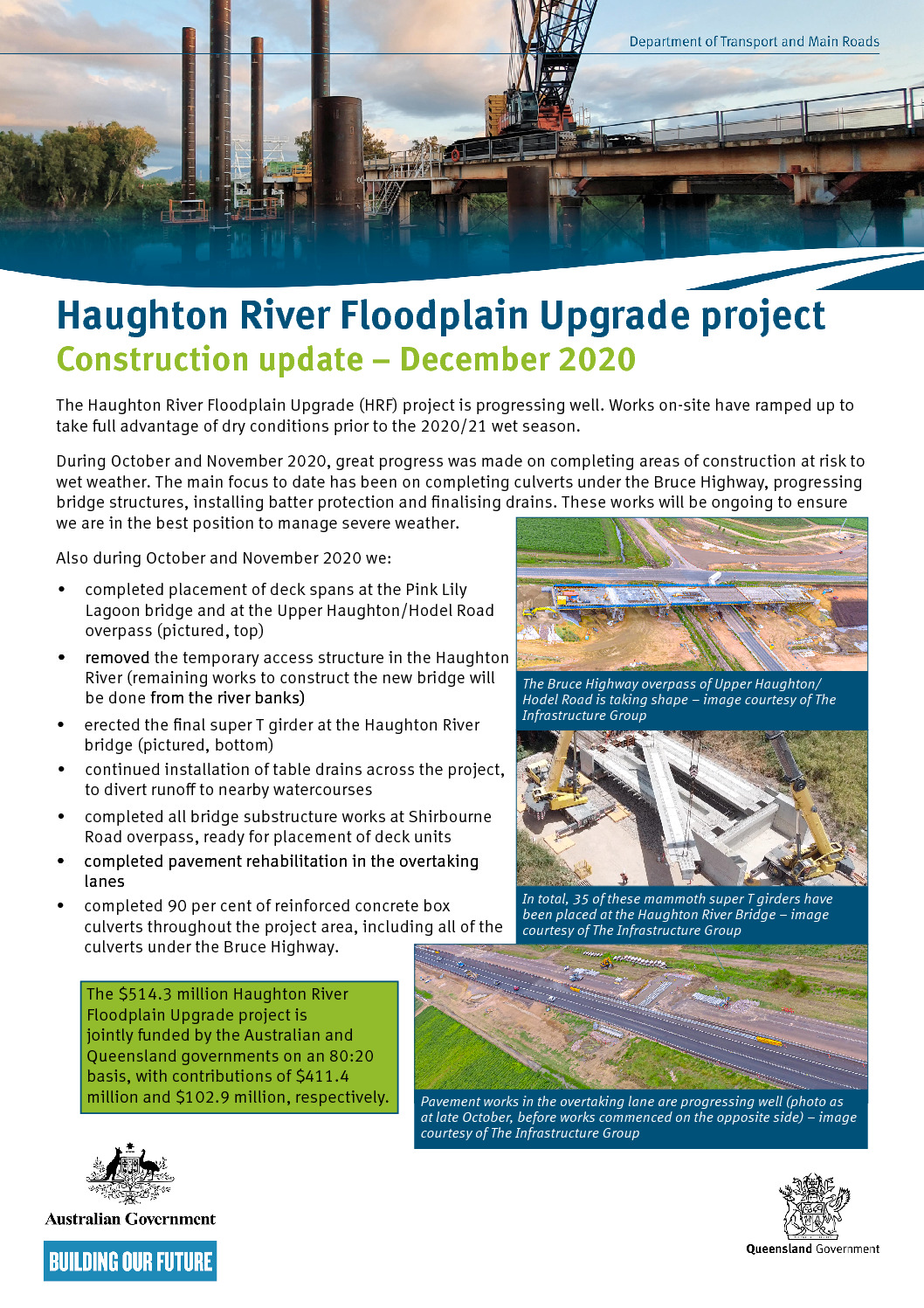 thumbnail of Haughton River Floodplain Upgrade project_Dec 2020 construction update