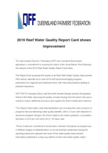 thumbnail of 2019 Reef Water Quality Report Card shows improvement