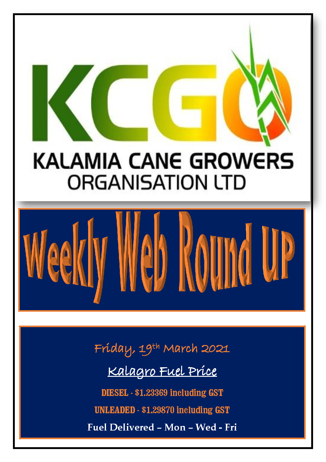 thumbnail of 3 – KCGO Weekly Web Round UP – 19th March 2021