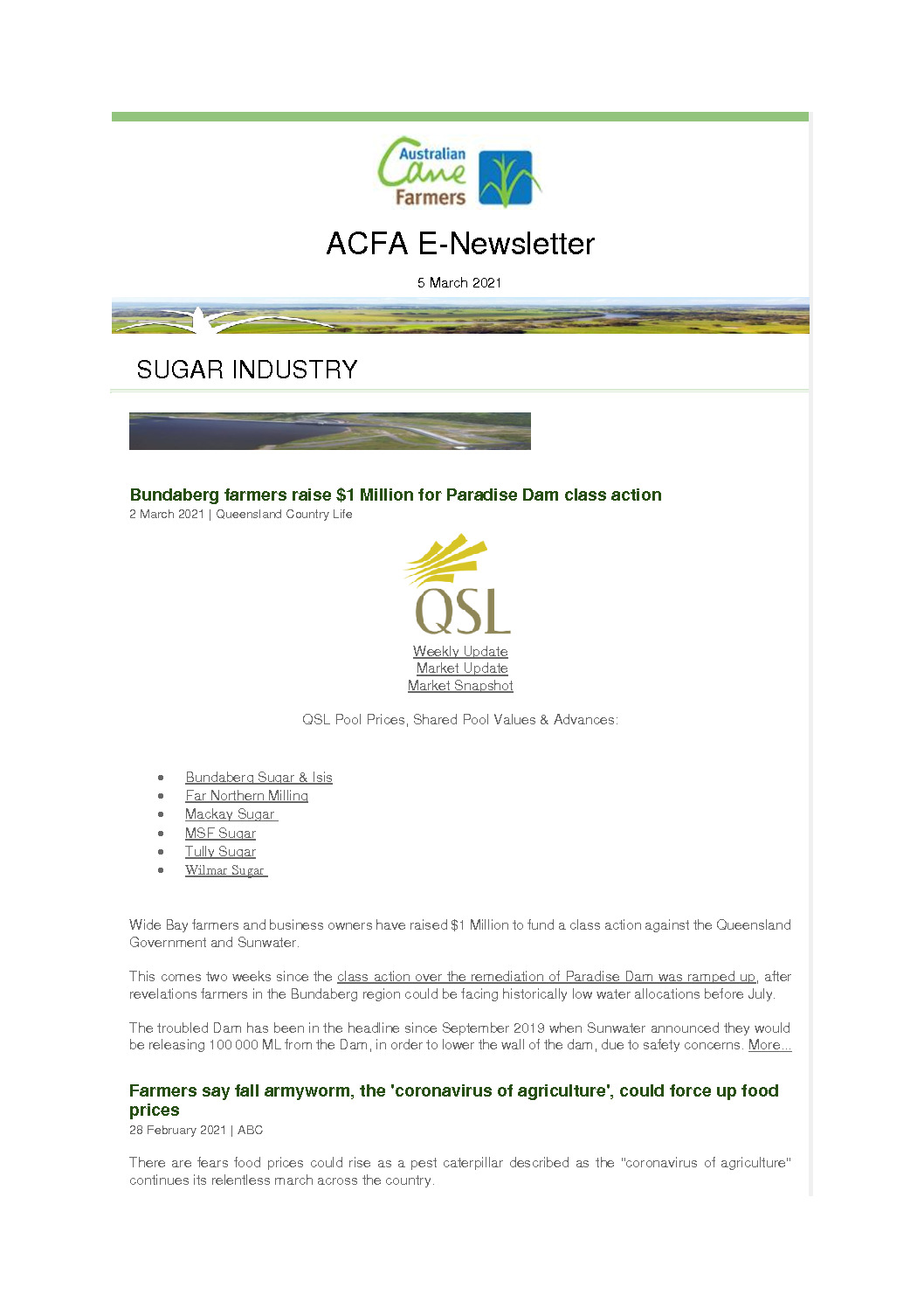 thumbnail of ACFA E- newsletter