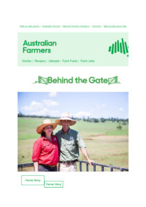 thumbnail of AUST FARMERS – BEHIND THE GATE