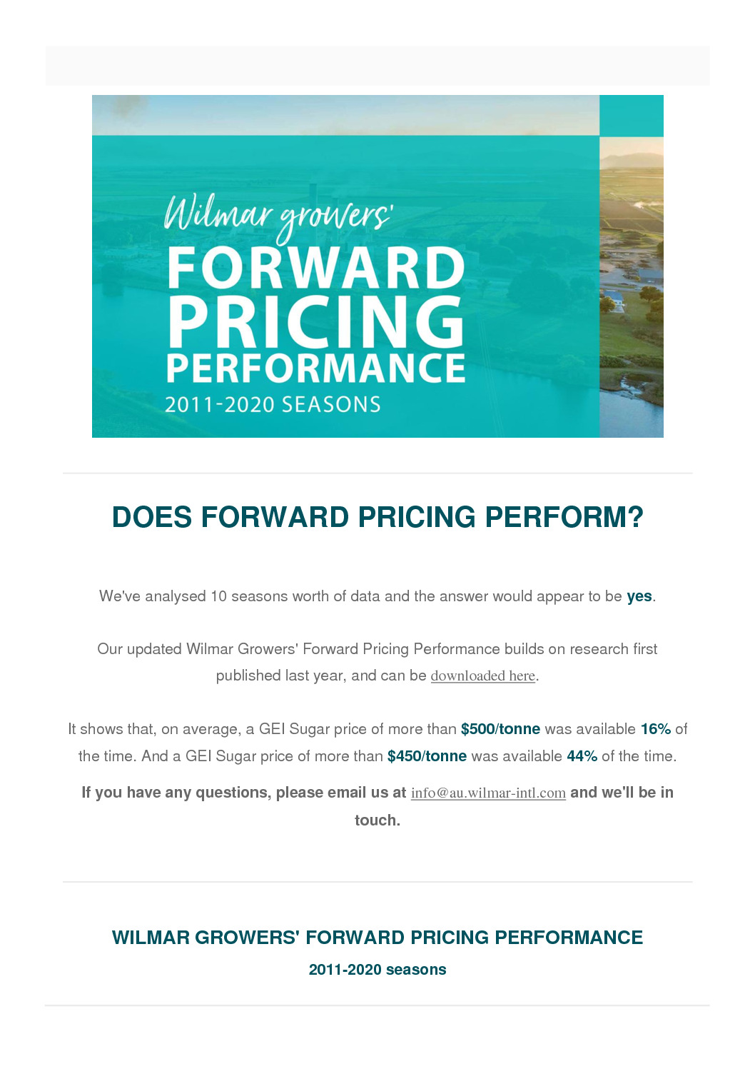 thumbnail of DOES FORWARD PRICING PERFORM
