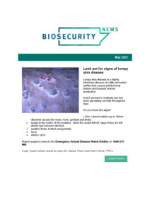 thumbnail of Bio- sercurity News – May 2021