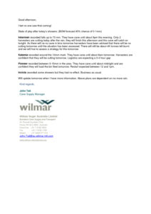 thumbnail of Wilmar – Update from John Tait