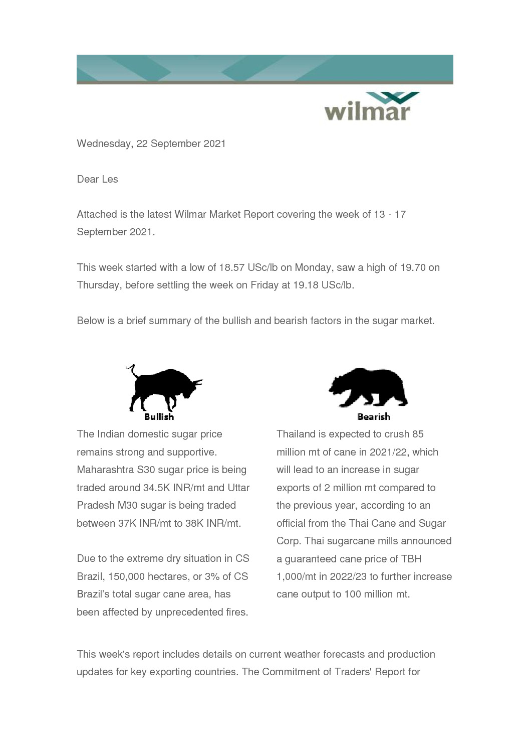 thumbnail of Wilmar Market Report 23 September 2021