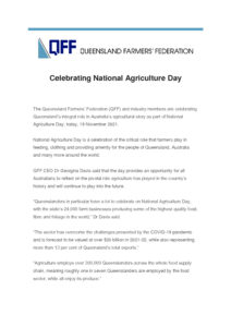 thumbnail of QFF Media Release – Celebrating National Agriculture Day