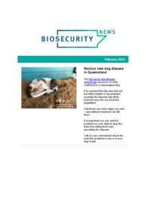 thumbnail of Biosecurity News – February 2022