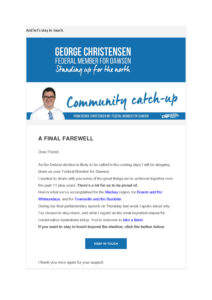 thumbnail of George Christensen – Final Farewell